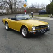 1976 Yellow Triumph TR-6 thumbnail