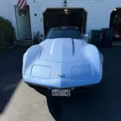 1977 Blue Chevrolet Corvette thumbnail