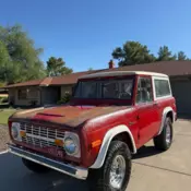1977 Red Ford Bronco thumbnail