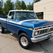 1977 Blue Ford F-250 Custom thumbnail