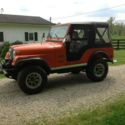 1977 Orange Jeep CJ thumbnail