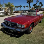 1977 Red Mercedes-Benz 450SL thumbnail