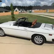 1977 White MG MGB thumbnail