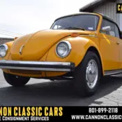 1977 Yellow Volkswagen Super Beetle thumbnail