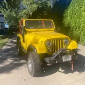 1978 Yellow Jeep CJ thumbnail