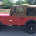 1978 Red Jeep CJ thumbnail