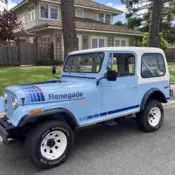 1979 Blue Jeep CJ thumbnail