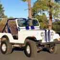 1979 White with blue strip Jeep CJ thumbnail
