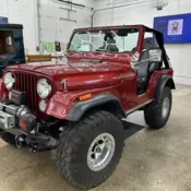 1979 Red Jeep CJ thumbnail