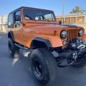 1979 Orange Jeep CJ-7 thumbnail