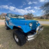 1979 Blue Jeep CJ thumbnail