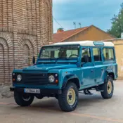 1980 Blue Land Rover Defender thumbnail