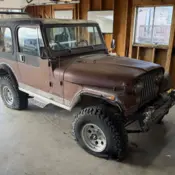 1980 Burgundy Jeep CJ7 thumbnail