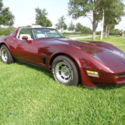 1982 Burgundy Chevrolet Corvette thumbnail
