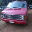 1982 Red Dodge Ram Van thumbnail