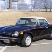 1982 Black Fiat 124 Spider thumbnail