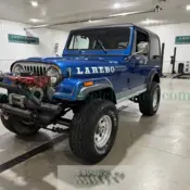 1982 Blue Jeep CJ thumbnail