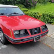 1983 Red Ford Mustang thumbnail