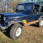 1983 Blue Jeep CJ thumbnail