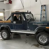 1983 Blue Jeep CJ thumbnail