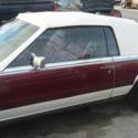 1984 white and burgandy Cadillac Eldorado thumbnail