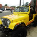 1985 yellow custom paint Jeep CJ thumbnail