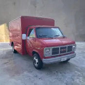 1986 Red GMC Hi-Cube Van thumbnail