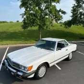 1986 White Mercedes-Benz SL-Class thumbnail