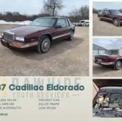 1987 Burgundy Cadillac Eldorado thumbnail