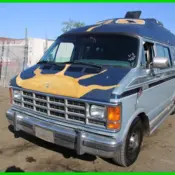 1987 Blue Dodge Ram Van thumbnail