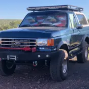 1987 Blue Ford Bronco thumbnail