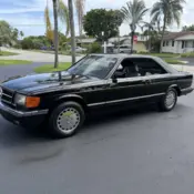 1987 Black Mercedes-Benz 500-Series thumbnail