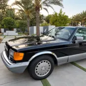 1987 Black Mercedes-Benz 560SEC thumbnail