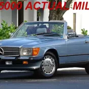 1987 BLUE Mercedes-Benz SL-Class thumbnail