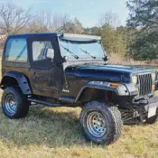 1988 Black Jeep Wrangler thumbnail