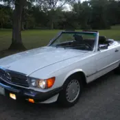 1988 Arctic White Mercedes-Benz SL-Class thumbnail