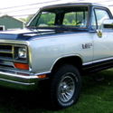1988 Silver/Blue Metallic Dodge Power Wagon thumbnail