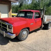 1989 Red Dodge D-Series thumbnail