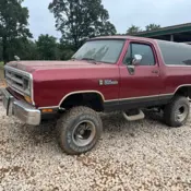 1989 Burgundy Dodge Ramcharger thumbnail