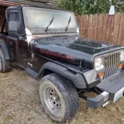 1989 Black Jeep Wrangler thumbnail