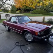 1989 Red Mercedes-Benz 560SL thumbnail