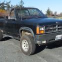 1989 Black Dodge Dakota thumbnail