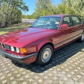 1990 Burgundy BMW 7-Series thumbnail