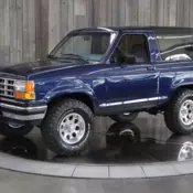 1990 Blue Ford Bronco II thumbnail