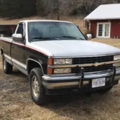 1990 Original Silverado Silver Black red stripe Chevrolet C/K Pickup 1500 thumbnail