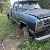 1990 Blue Dodge Power Wagon thumbnail
