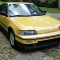 1990 Yellow Honda CRX thumbnail