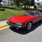 1990 Signal Red Jaguar XJS thumbnail