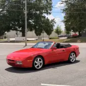 1990 Red Porsche 944 thumbnail