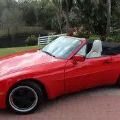 1990 Red Porsche 944 thumbnail